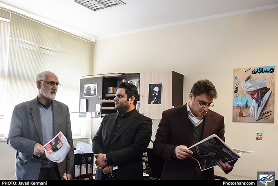 بازدید محمد رحیم نوروزیان فرماندار مشهد از موسسه فرهنگی شهرآرا / جواد کرمانی / شهرآرا