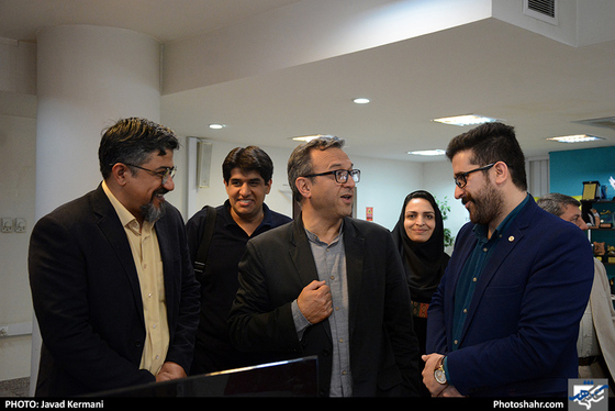 بازدید احسان شریعتی از روزنامه شهرآرا / عکس: جواد کرمانی / شهرآرا