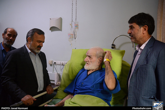 استاد عثمان محمدی دوست در بیمارستان / عکس: جواد کرمانی / شهرآرا