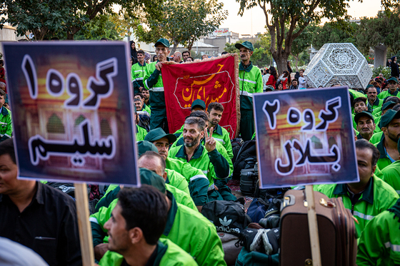  بدرقه «کاروان خدام الحسین(ع)» پاکبانان شهرداری مشهد