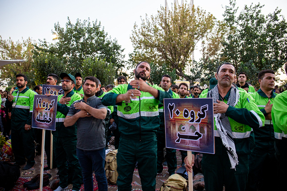 بدرقه کاروان «خدام الحسین(ع)» پاکبانان شهرداری مشهد