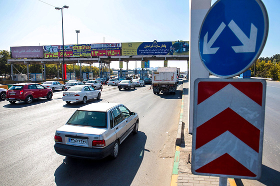 وضعیت تردد در ورودی و خروجی جنوبی مشهد