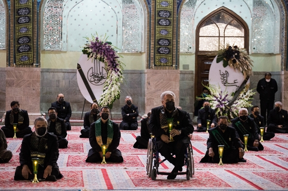آیین خطبه خوانی شب شهادت امام رضا(ع) در حرم مطهر رضوی