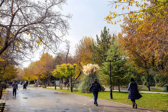 طبیعت پاییزی بوستان های مشهد
