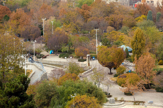 طبیعت پاییزی بوستان های مشهد