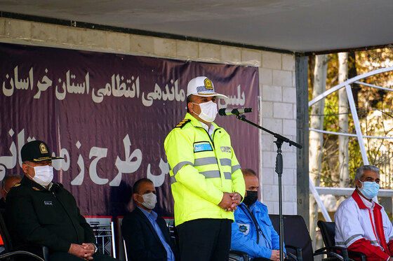 رزمایش طرح زمستانی پلیس راه خراسان‌ رضوی