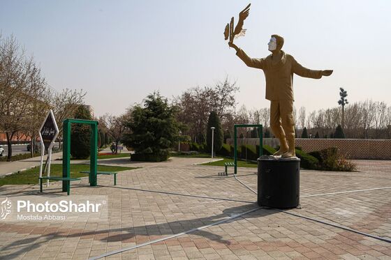 یادمان‌های نوروزی در خیابان‌های شهر