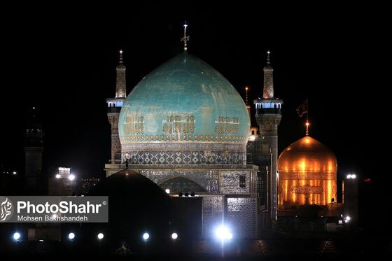مراسم احیاء شب ۱۹ ماه رمضان در حرم مطهر رضوی