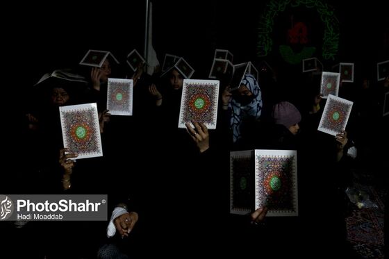 مراسم احیاء شب ۱۹ ماه رمضان در حرم مطهر رضوی