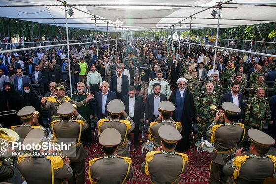 آیین بازگشایی معابر پادگان لشکر 77