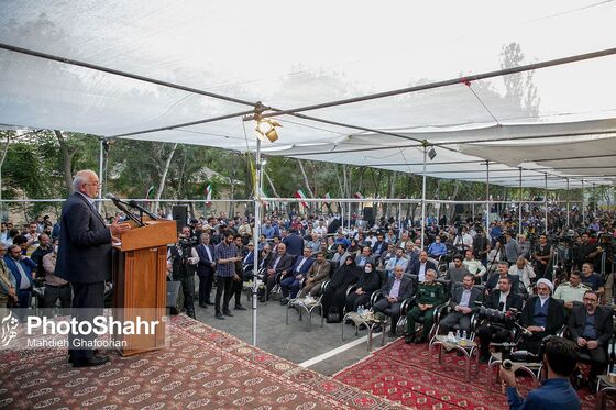آیین بازگشایی معابر پادگان لشکر 77