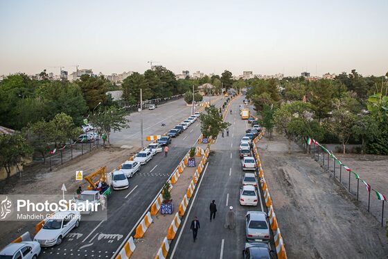 آیین بازگشایی معابر پادگان لشکر 77