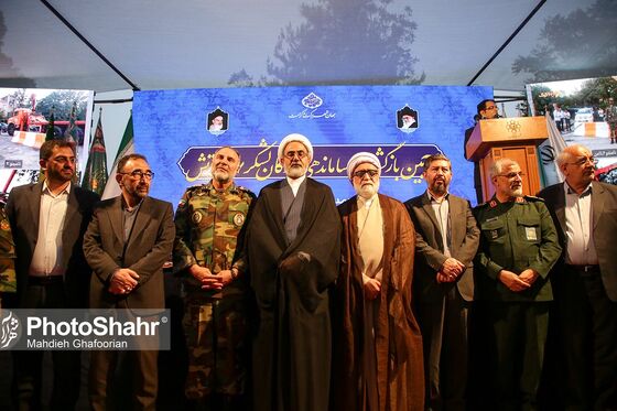 آیین بازگشایی معابر پادگان لشکر 77