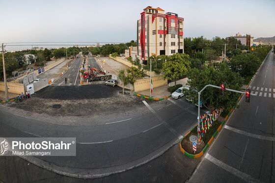 آیین بازگشایی معابر پادگان لشکر 77