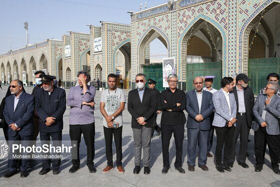 تشییع پیکر مرحوم مهدوی دامغانی در حرم مطهر رضوی