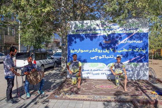 مراسم بهره‌برداری از پارک خطی و دو پل روگذر سواره کال تنباکوچی