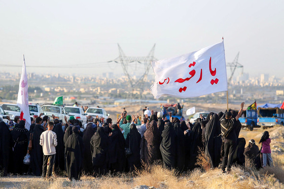 زائران پیاده حرم امام رضا (ع) 