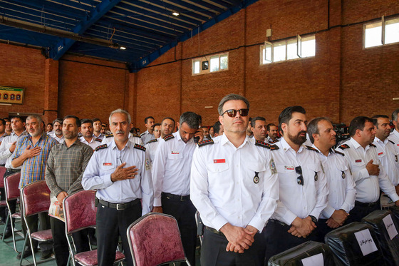 رژه ناوگان خودرویی آتش نشانی مشهد