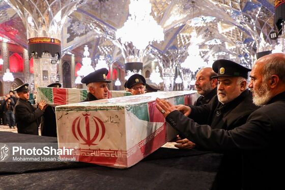 تشییع پیکر مطهر ۱۰ شهید گمنام در مشهد