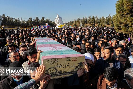 مراسم تشییع و تدفین شهید گمنام در دانشگاه فردوسی مشهد
