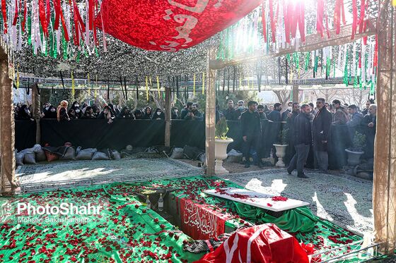 مراسم تشییع و تدفین شهید گمنام در دانشگاه فردوسی مشهد