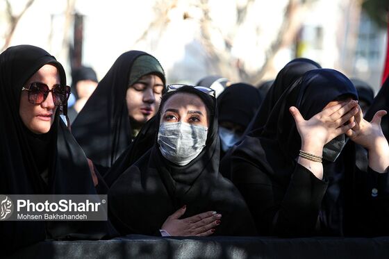 مراسم تشییع و تدفین شهید گمنام در دانشگاه فردوسی مشهد