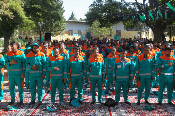 آئین مردمی بدرقه کاروان خادمان اربعین حسینی