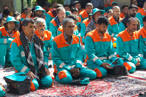 آئین مردمی بدرقه کاروان خادمان اربعین حسینی
