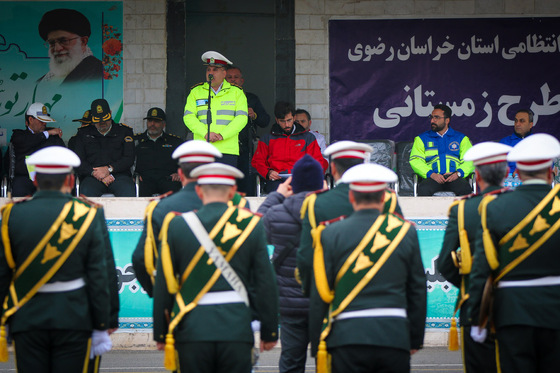 مراسم آغاز طرح زمستانی پلیس راه خراسان رضوی