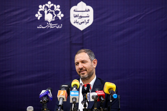 نشست خبری موسی الرضا حاجی بگلو سخنگوی شورای اسلامی شهر مشهد