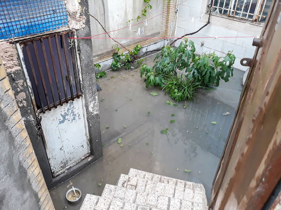 آب گرفتگی محله مشکینی و خیابان امام‌دوست قاسم‌آباد