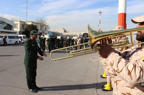 استقبال از پیکر مطهر ۱۶ شهید در مشهد