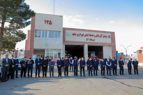 بازگشت آتش‌نشانان اعزامی از کنارک