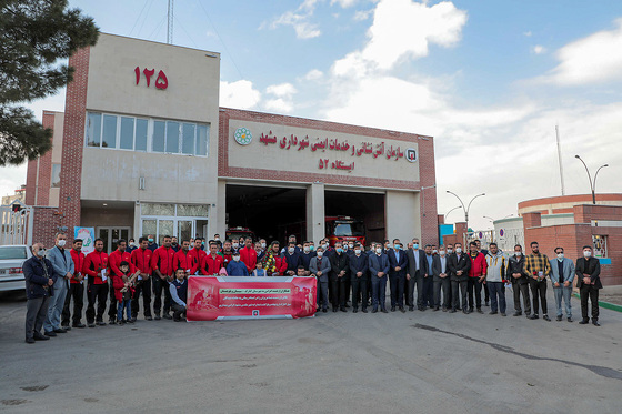 بازگشت آتش‌نشانان اعزامی از کنارک