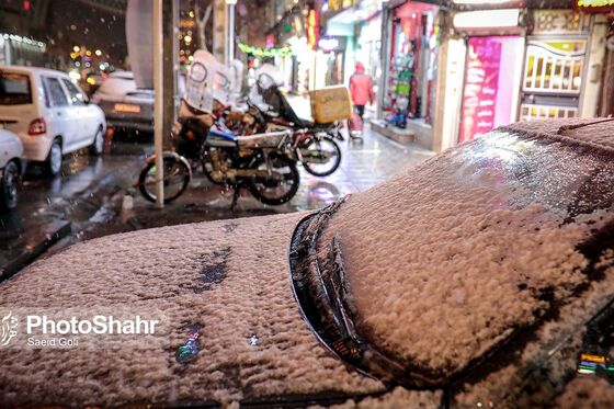 بارش برف در مشهد